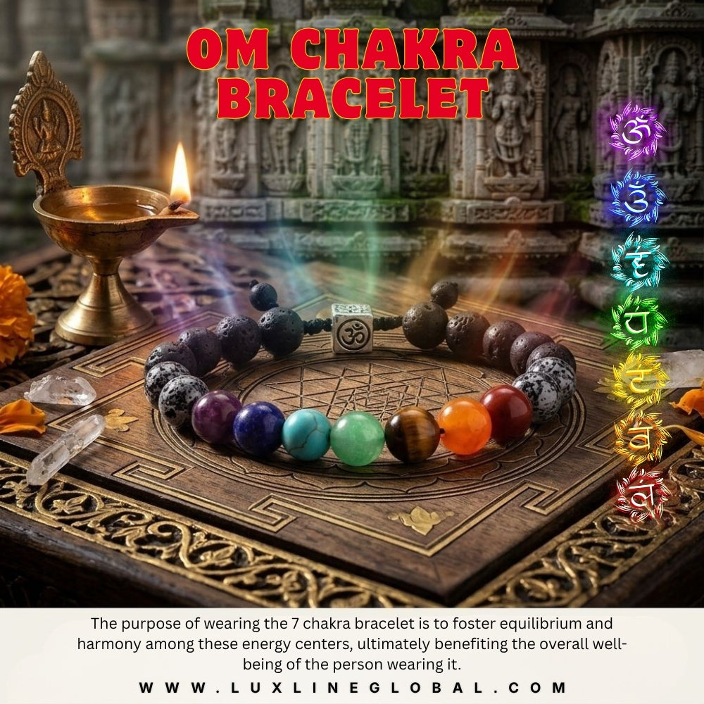 Om-Natural Stone Bracelet (ছেলে)