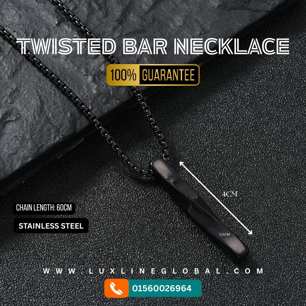 Twisted Bar Necklace