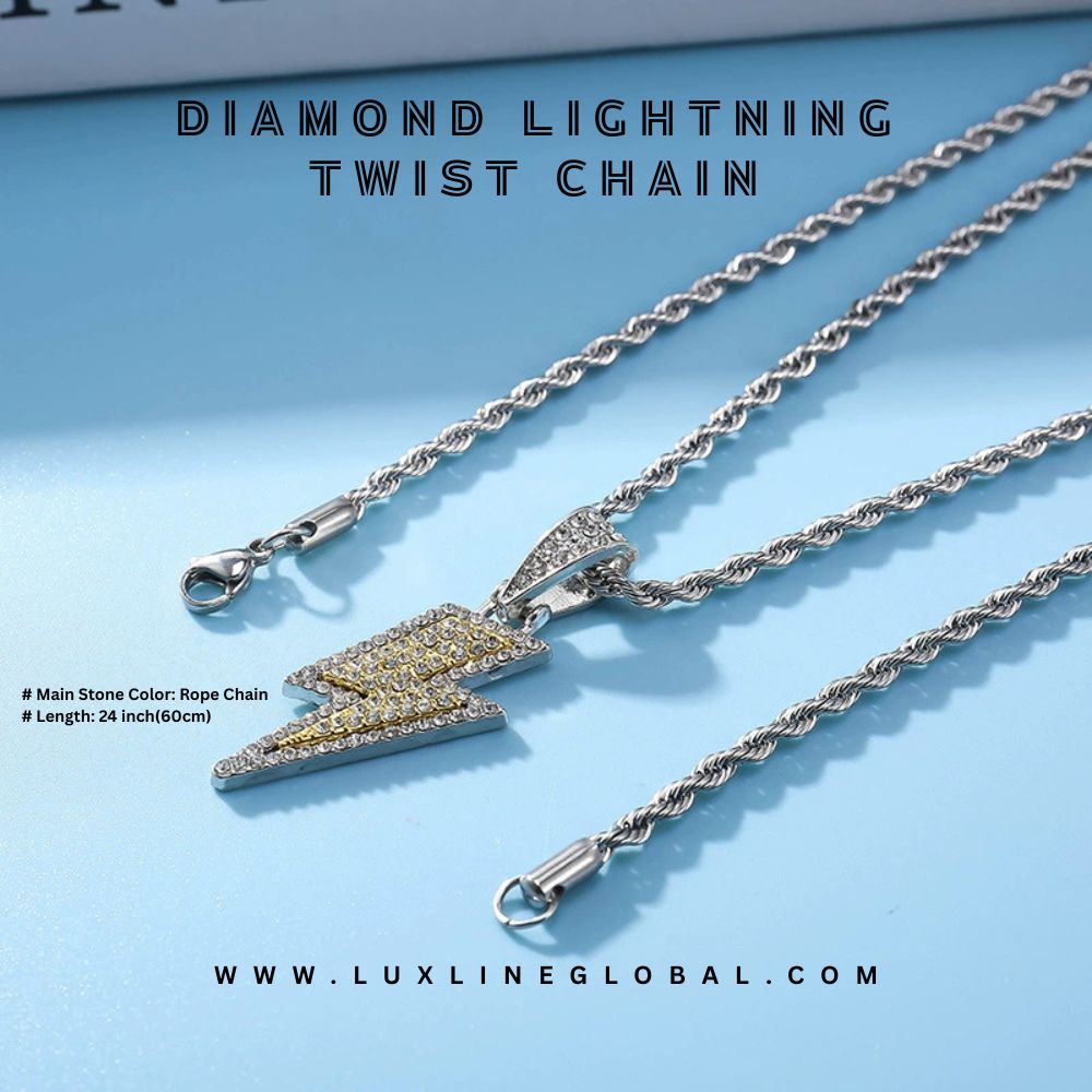 Diamond Lightning  Twist Chain