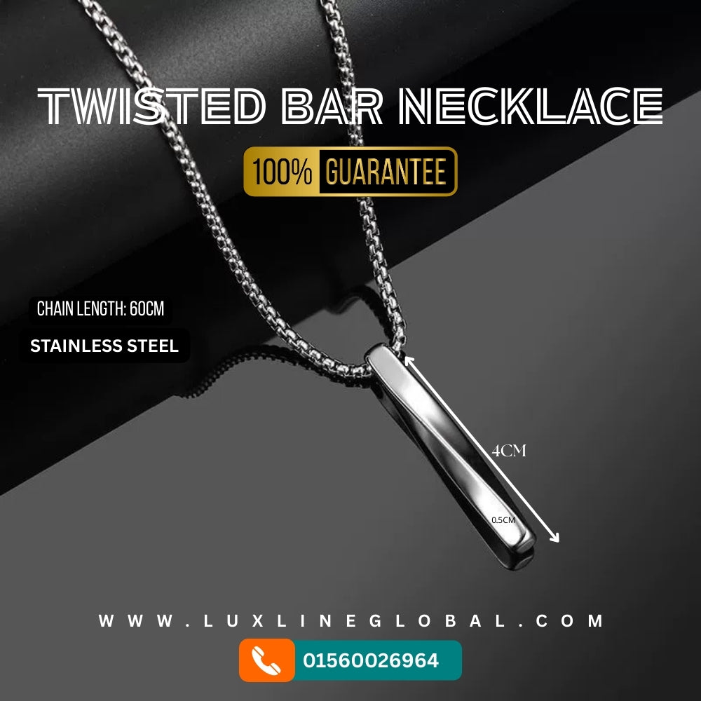 Twisted Bar Necklace