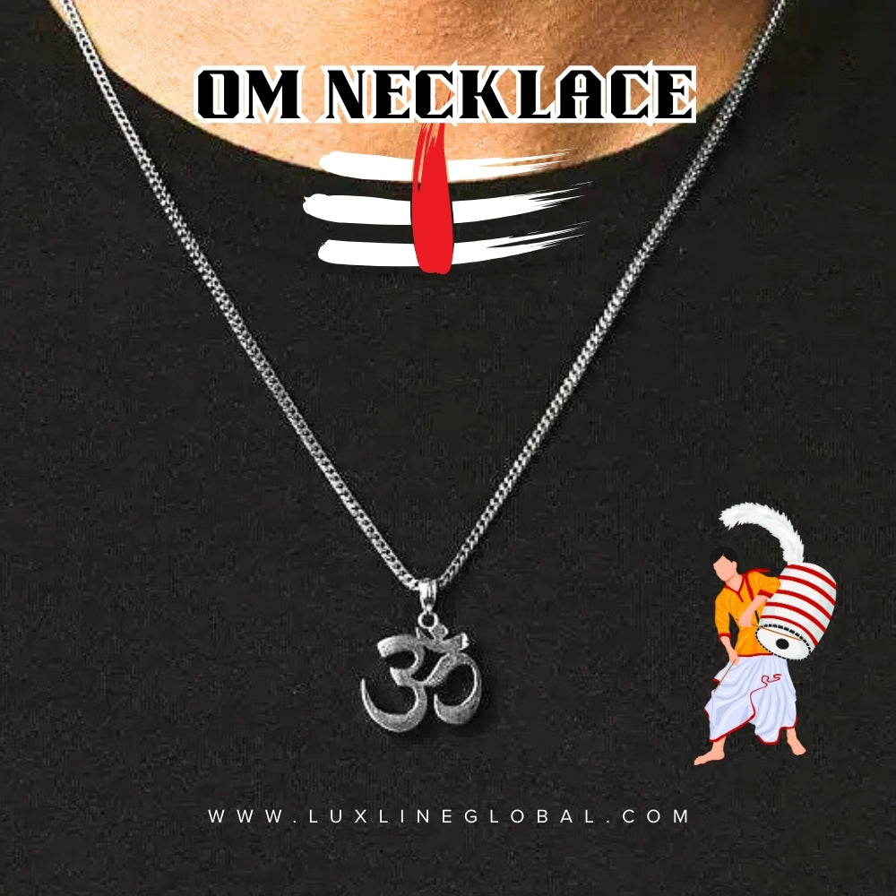 OM NECKLACE WITH (CUBAN CHAIN)