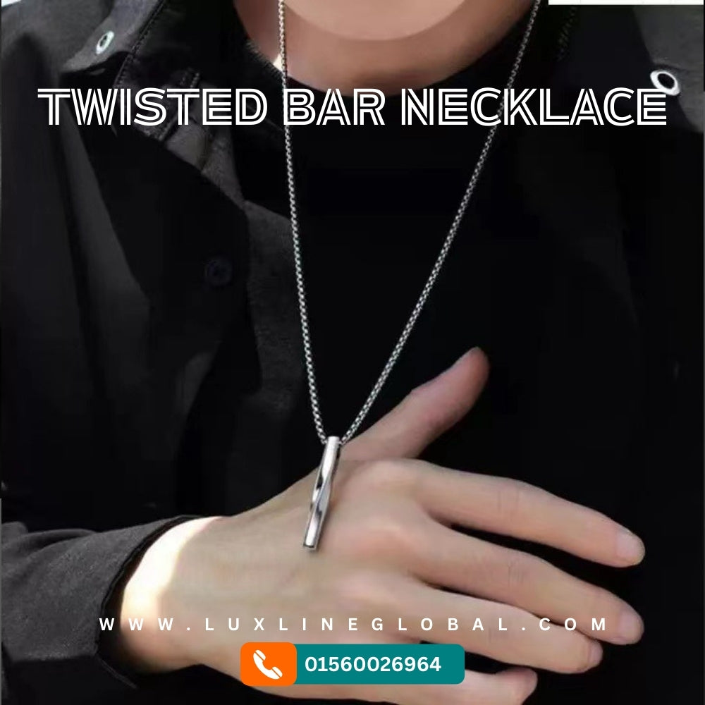 Twisted Bar Necklace