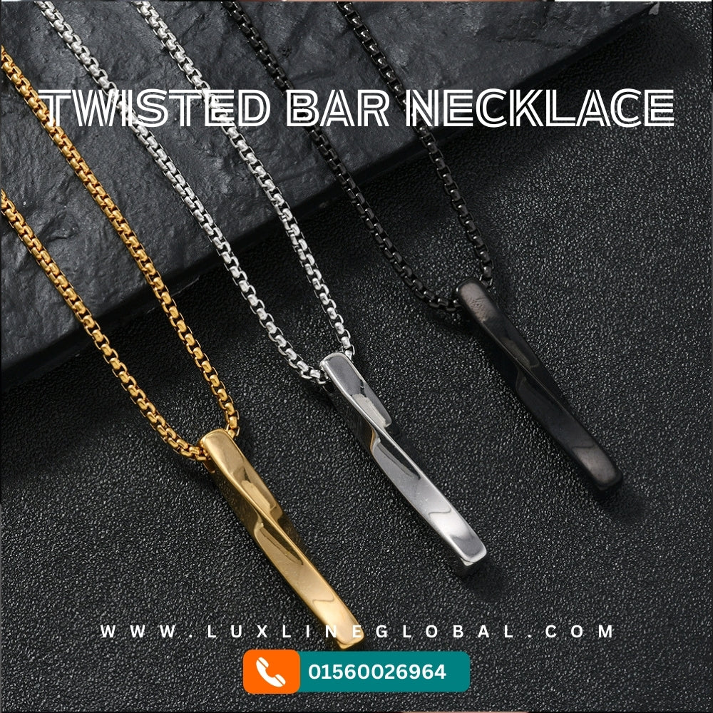 Twisted Bar Necklace