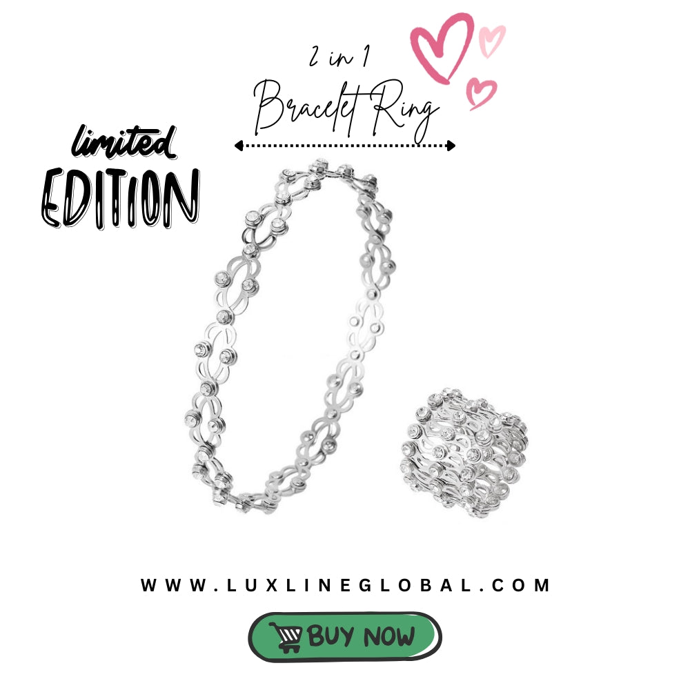 2 in 1 Adjustable Bracelet Ring
