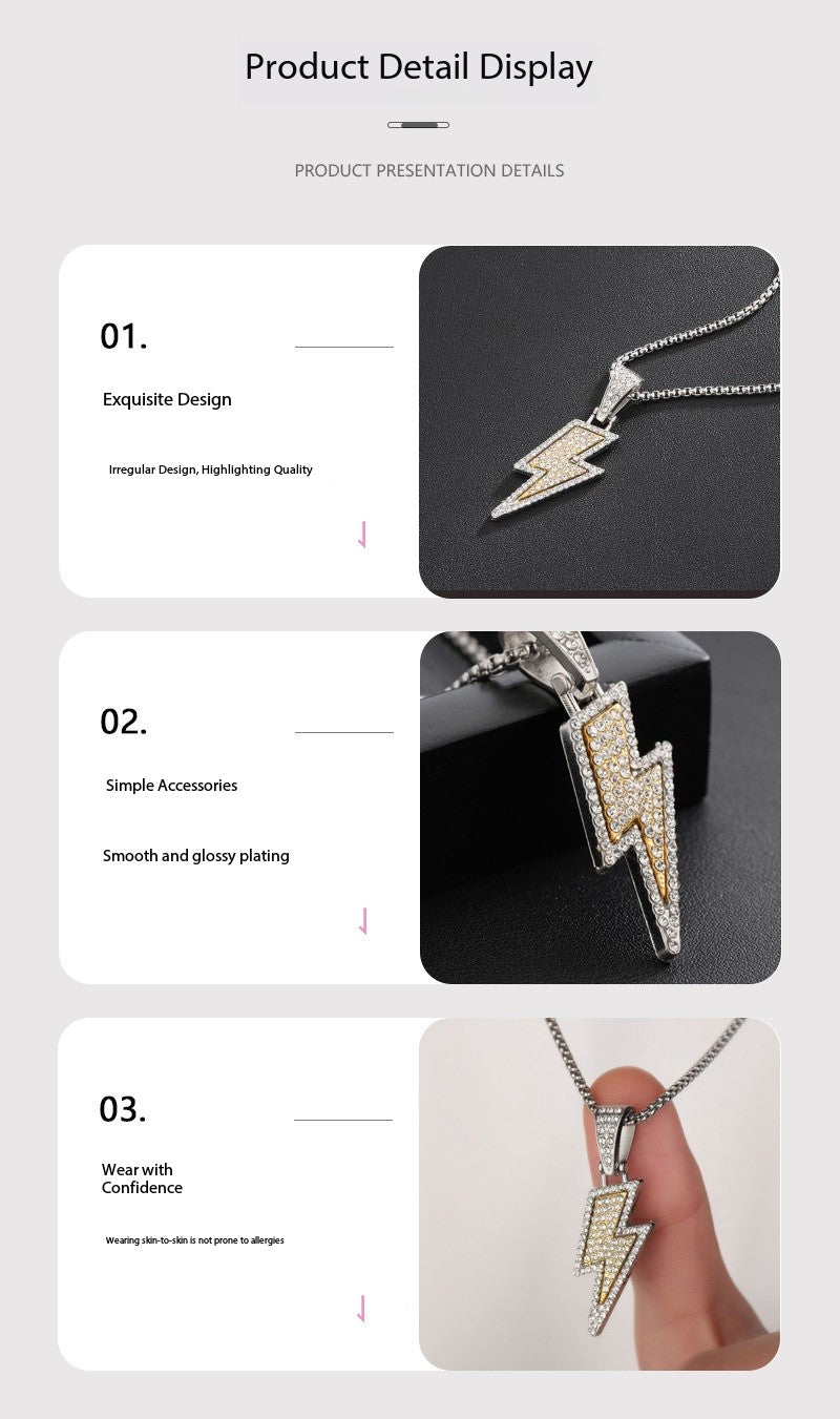 Lightning Twist Chain Pendant