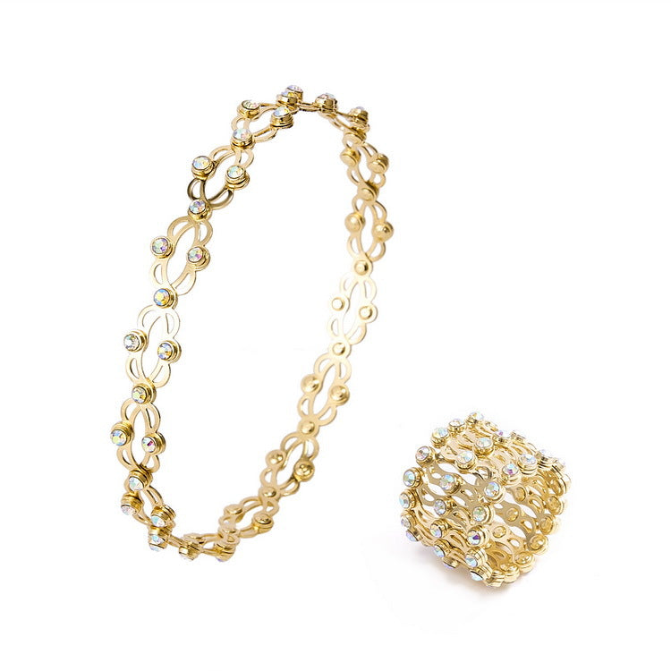 2 in 1 Adjustable Bracelet Ring