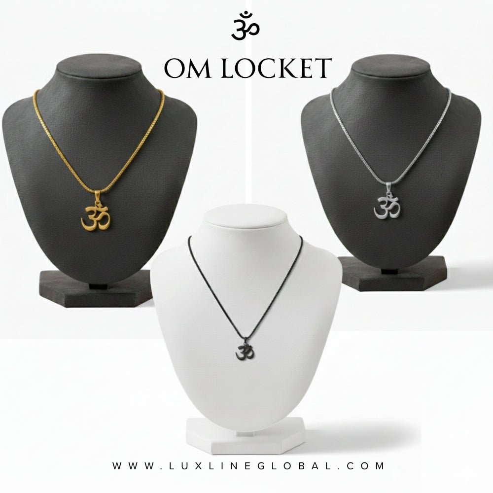 OM NECKLACE WITH (VENETION CHAIN)