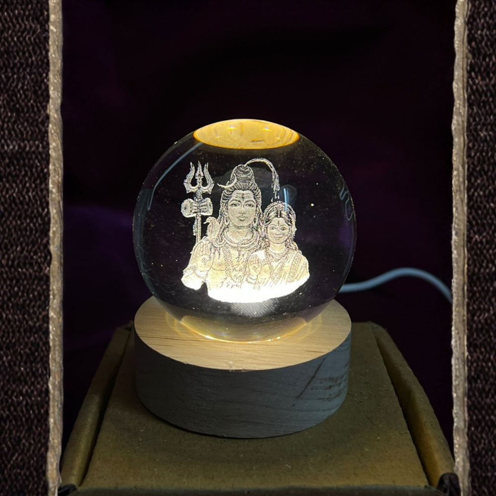 শিব পার্বতী 3D lamp Ball (24)