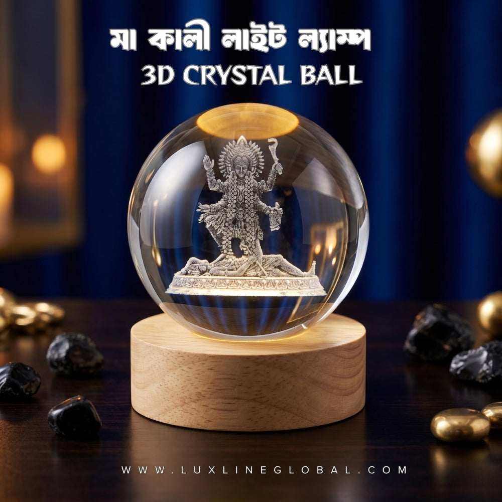 3D ক্রিস্টাল বল ঠাকুরের বিগ্রহ ল্যাম্প .