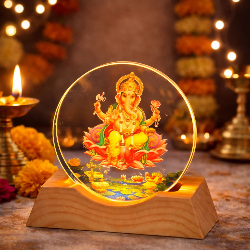 গণেশ ঠাকুর (Round lamp-8)