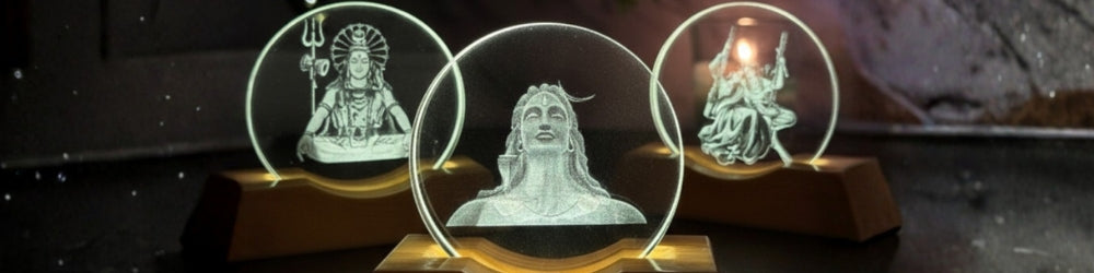 3d crystal boll lamp (মহাদেব )