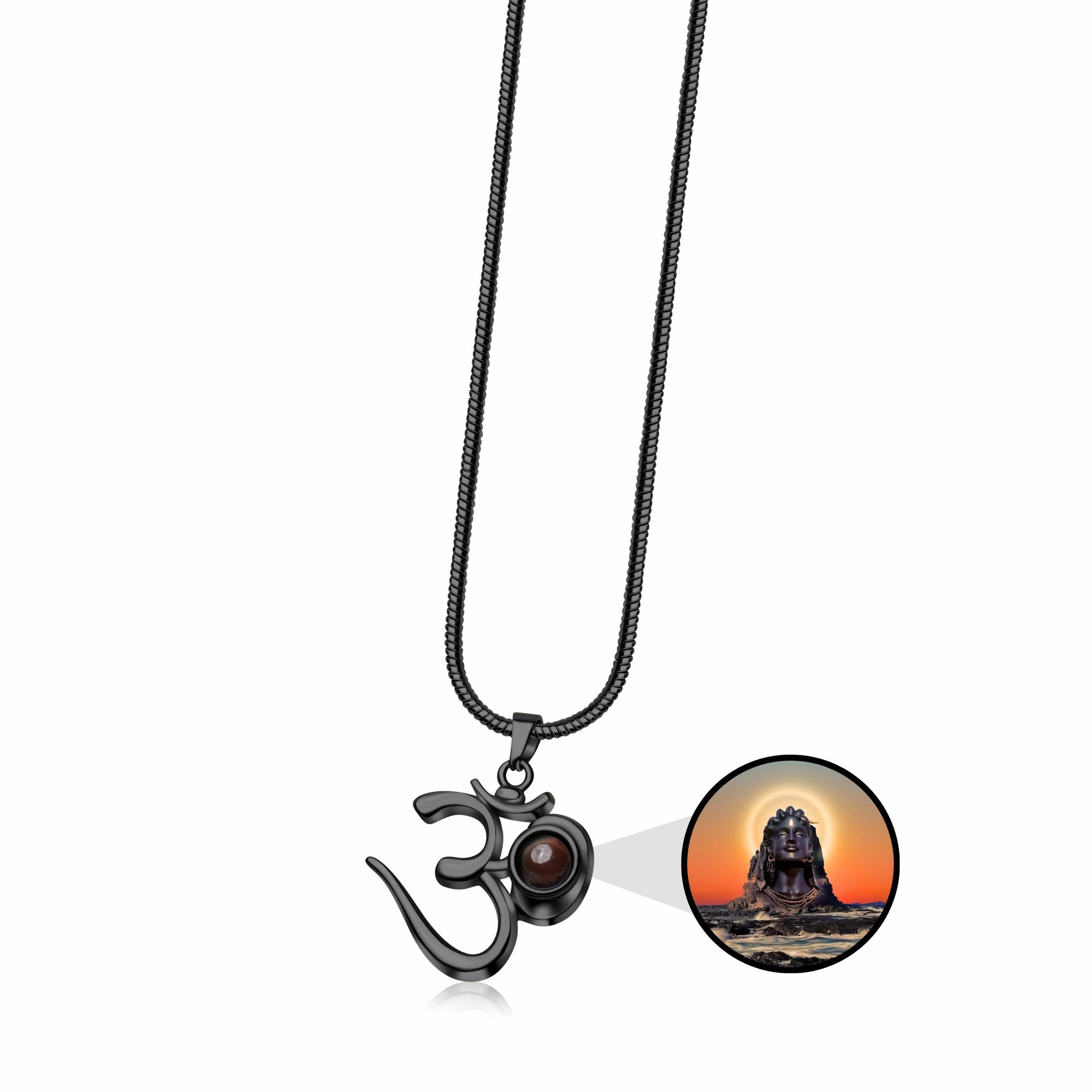 Projection Locket Adiyogi Mahadev(BLACK)