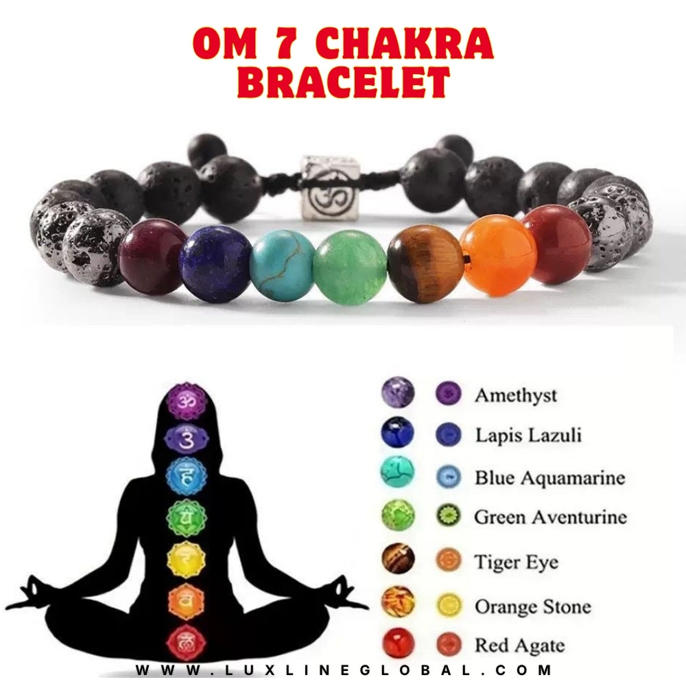 Om-Natural Stone Bracelet (ছেলে)