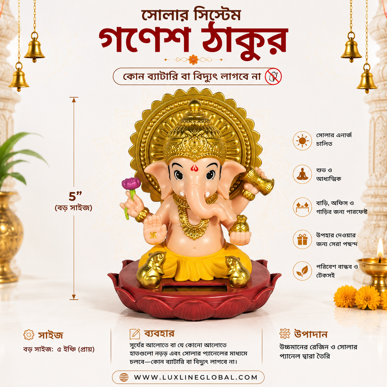 সোলার সিস্টেম গণেশ ঠাকুর (V2)