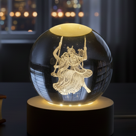 রাধাকৃষ্ণ (3D lamp Ball-7)