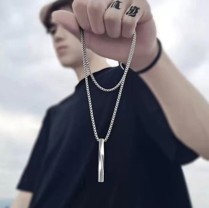 Twisted Bar Necklace