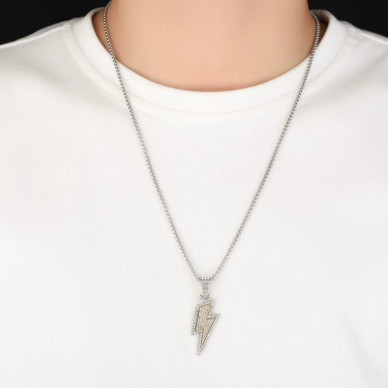 Lightning Twist Chain  Pendant