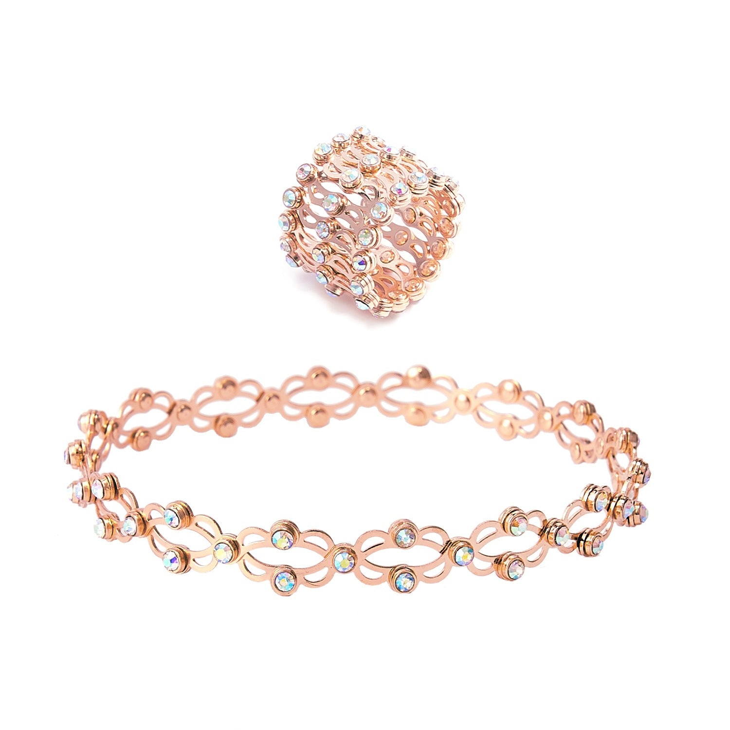 2 in 1 Adjustable Bracelet Ring