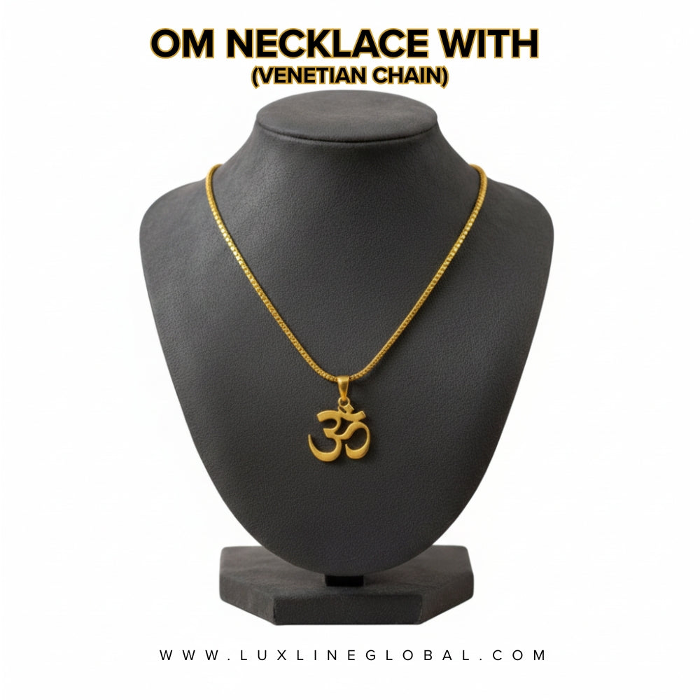 OM NECKLACE WITH (VENETION CHAIN)