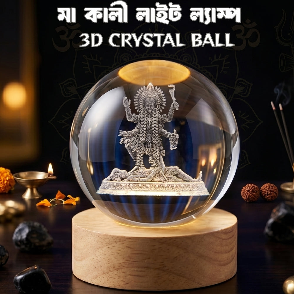 3D ক্রিস্টাল বল ঠাকুরের বিগ্রহ ল্যাম্প .